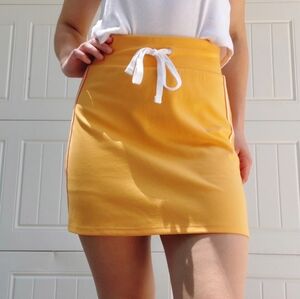 Wild Fable Orange Mini A-Line Tennis Skirt